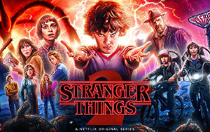 Stranger Things starring Eleven, Chief Hopper & Steve Harrington